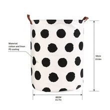 Load image into Gallery viewer, Foldable Laundry Basket Large Capacity Laundry Hamper Storage Bag Clothes Toy Picnic Printed Storage Organizer Bucket
